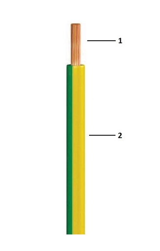 H07Z1-K  1x10 мм²  450/750V гибкий NYAF кабель