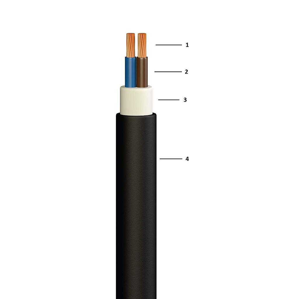 NYY 2x1.5mm² Kabel