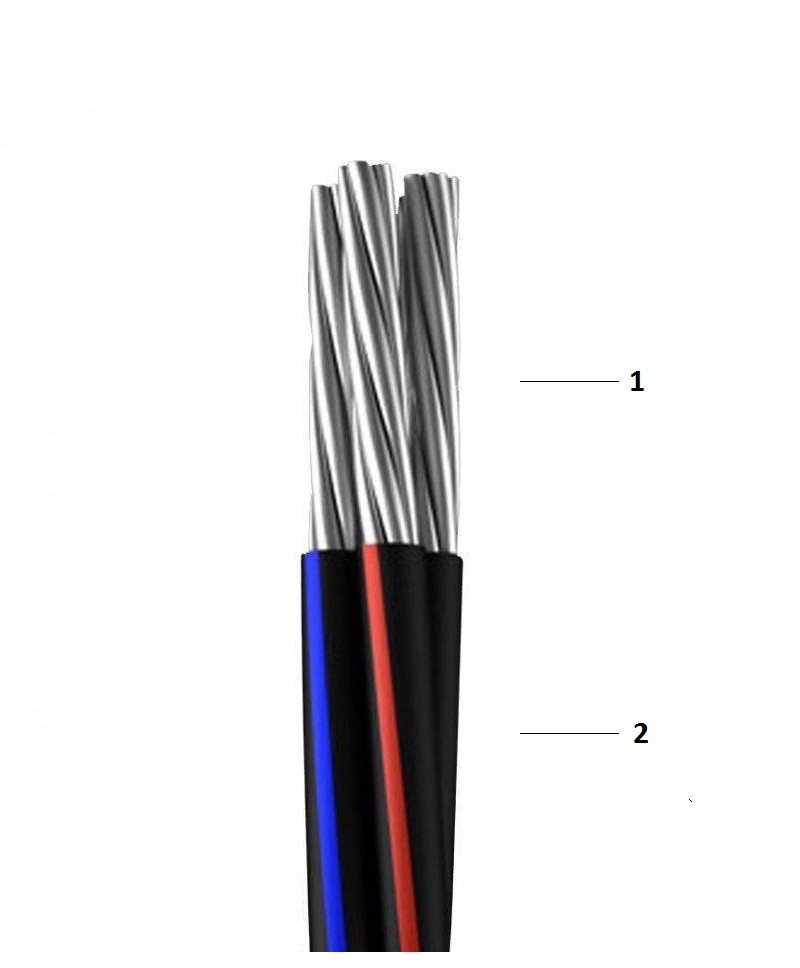 SIP  2x10мм² многожильный  кабель