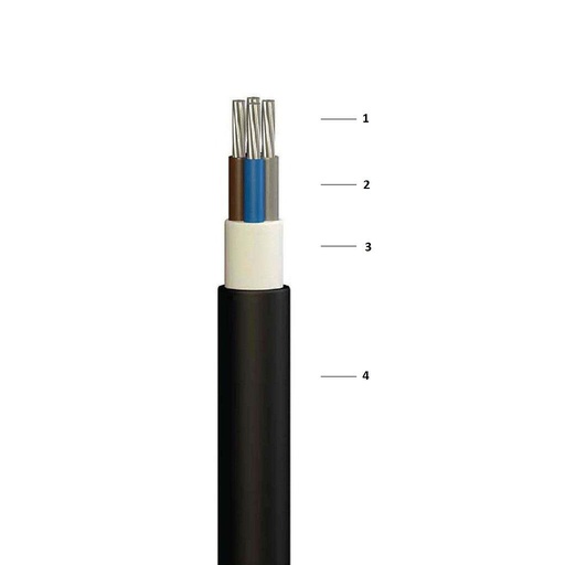NAYY 3x16+1x4mm² Cox Damarlı Kabel