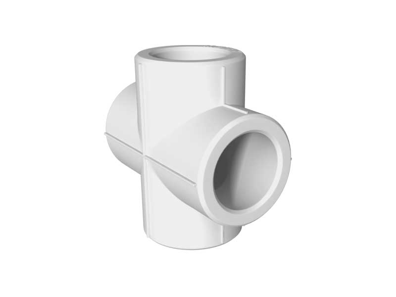 PPR Double T-fitting 32 (White)
