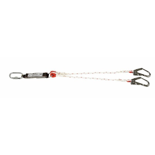 SAFETY ABSORBER WITH DOUBLE ROPE 1,75M, CE, LAHTI L8020200