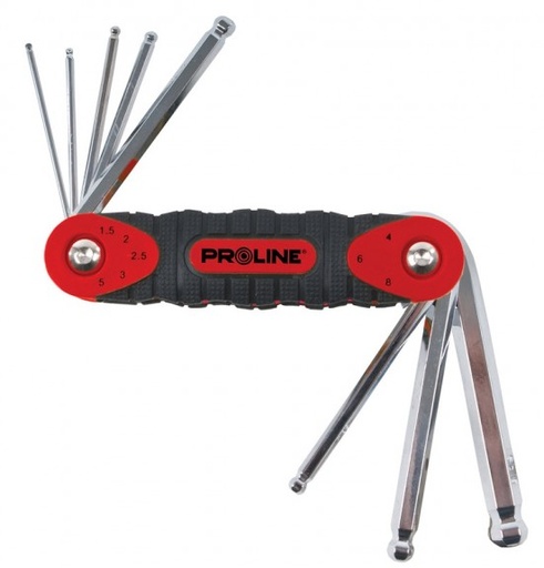 8  Lİ  ALTI  KÜNC - METAL QOVLUQLU YUVARLAQ BAŞLI 1.5 - 8.0 PROFIX 48378