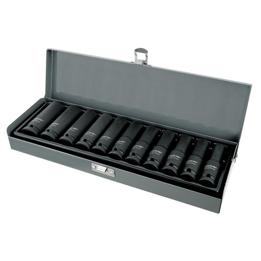 DEEP IMPACT SOCKET SET 8 PCS 3/4", 22-41MM,CRV-MO, PROLINE 18909