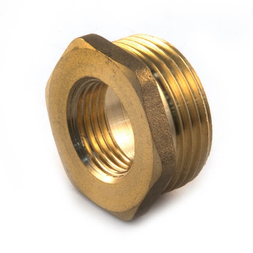 3/8 to 3/4  NPT Female Brass Reduce