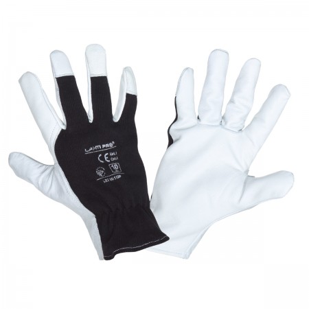GLOVES GOAT LEATHER BLACK CARD, "10", CE, LAHTI L271610K