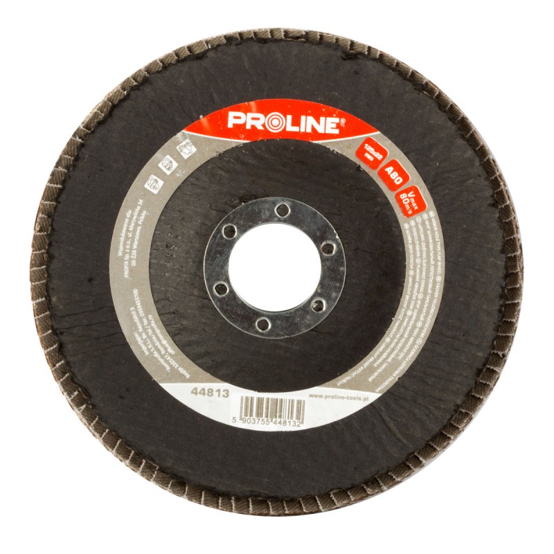 FLAP WHEEL OF ALUMINIUM OXIDE, A80, 115X22 PROLINE 44803 | www.megaaz.com