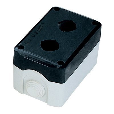 2 Way Push Button Box Black/Gray Weiller WL5-D211