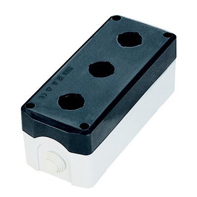 3 Way Push Button Box Black/Gray Weiller WL5-D311/WL9-BX03GO