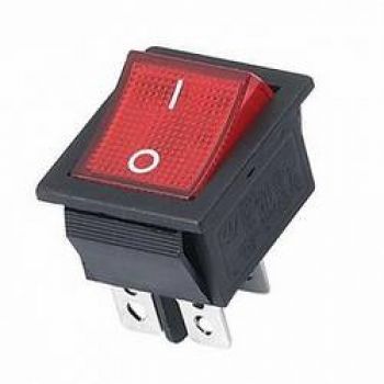 Illuminated Rocker Switch 1Way Large On-Off  4Pin Weille W-502