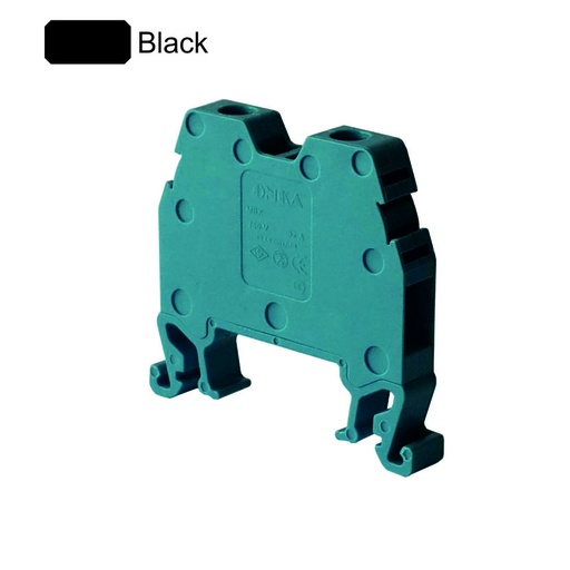 MRK-4mm  DIN Rail Mount Terminal Block  Black  ONKA 1024