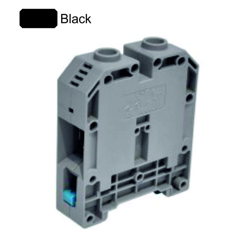 MRK120mm DIN Rail Mount Terminal Block Black ONKA 1104