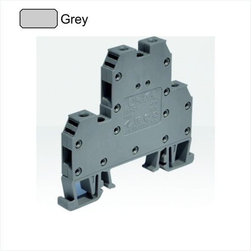 MRK-Ç 4mm  Screwed Double Rail Terminal Blocks ONKA 1652