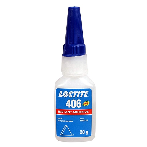 LOCTITE 406, 20g Super yapışdırıcı, Aşağı Bərkimə