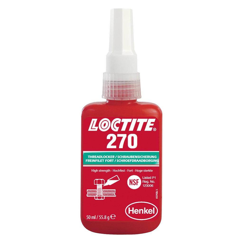 LOCTITE 270, 50ml Adhesive, Threadlock, Threadlocking, Low Viscosity