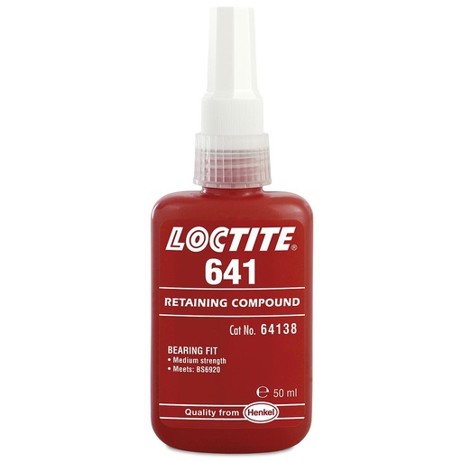 LOCTITE 641, 50ml Adhesive, Bearing Fit, Retaining, Medium Viscosity