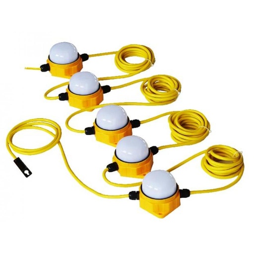 20M 110V FESTOON LED Lighting INTEGRATED 7 LED lamps x 10W DETA SEFLKITINT