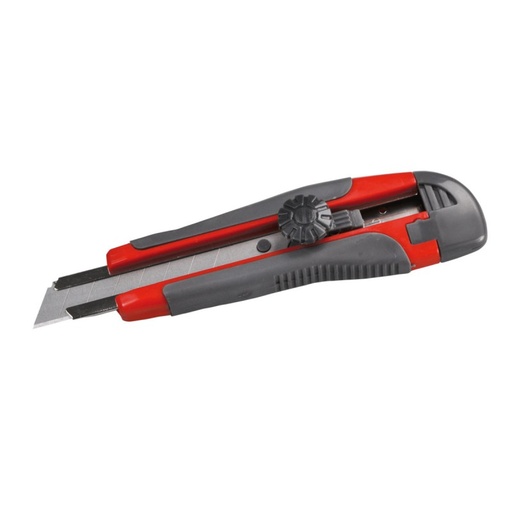 RETRACTABLE KNIFE - 18MM RUBBER HANDLE PROLINE 30038