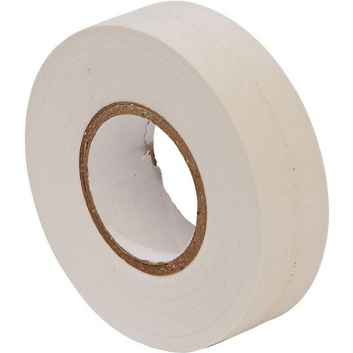 INSULATION TAPE 19MMx0.13MMx10 yds  (White)  TORK TPVC-19W/Globe 0011