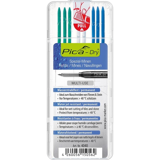 DRY Refill-Set Special Box of 8 leads (for 3030)   Pica 4040