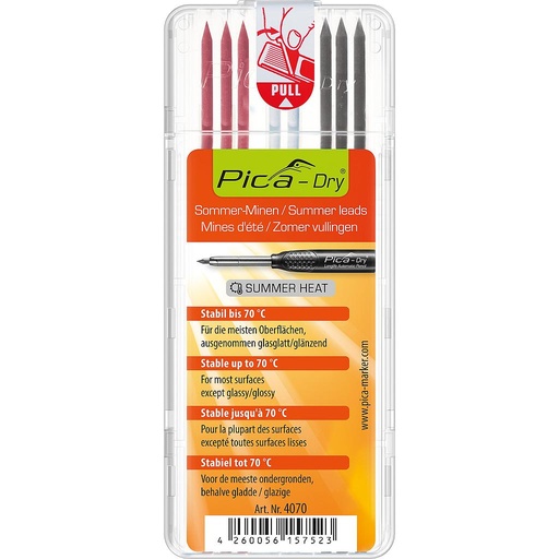DRY Refill-Set Box of 8 leads(for 3030) SUMMERHEAT Pica 4070