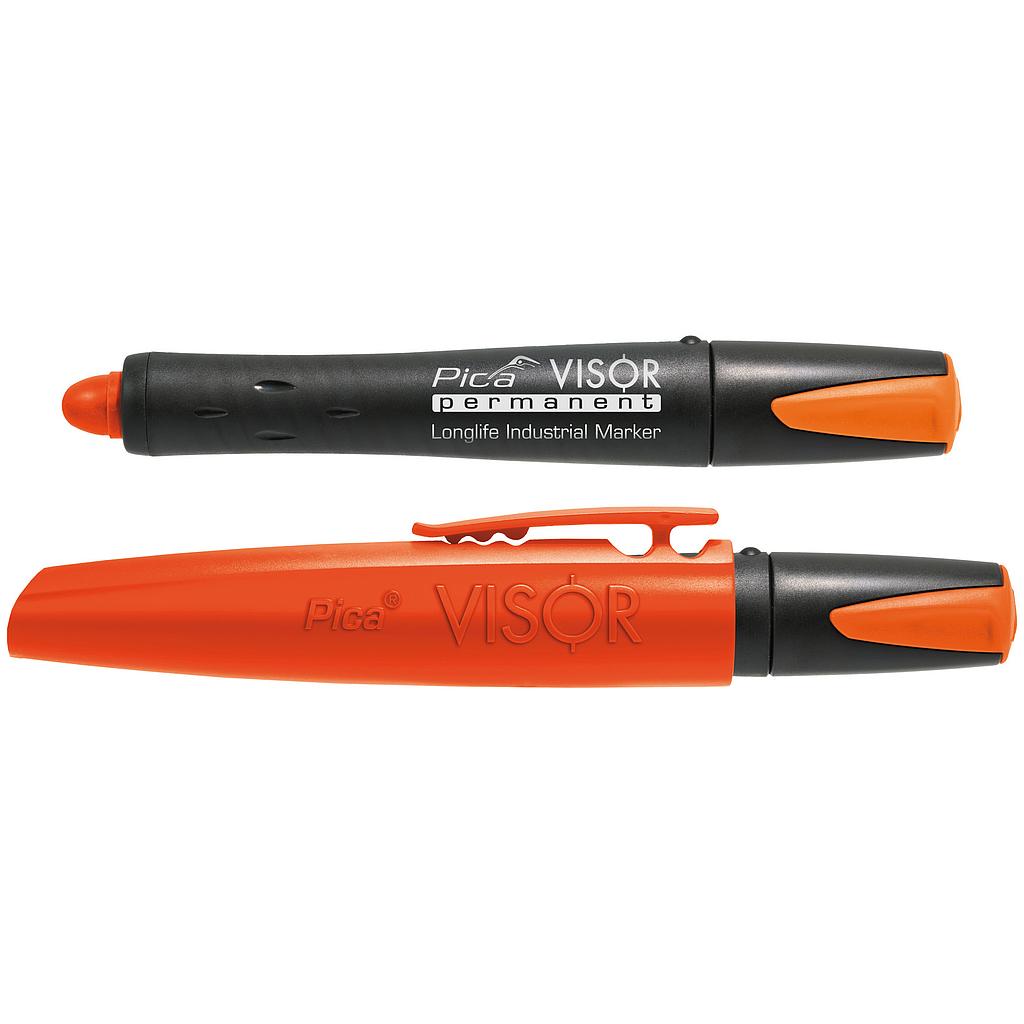 Перманентный маркер VISOR, флюо-оранжевый Pica 990/054