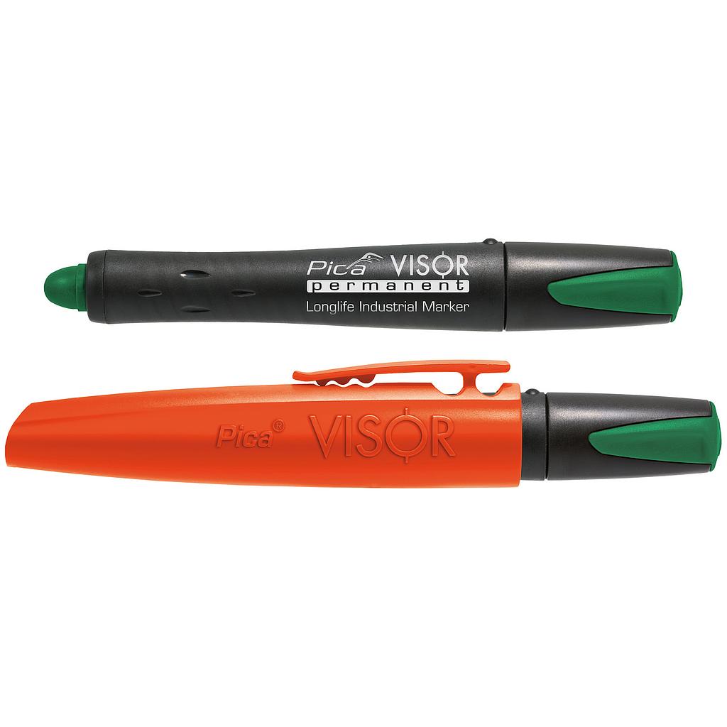 Перманентный маркер VISOR, зеленый Pica 990/36