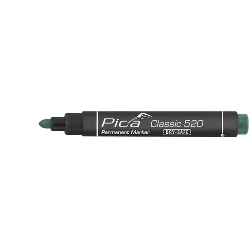 SİLİNMƏYƏN Daimi marker 1-4mm, Dəyirmi uc, yaşıl Pica 520/36