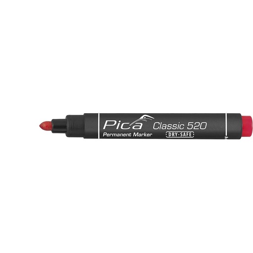 SİLİNMƏYƏN Daimi marker 1-4mm, Dəyirmi uc, qırmızı Pica 520/40
