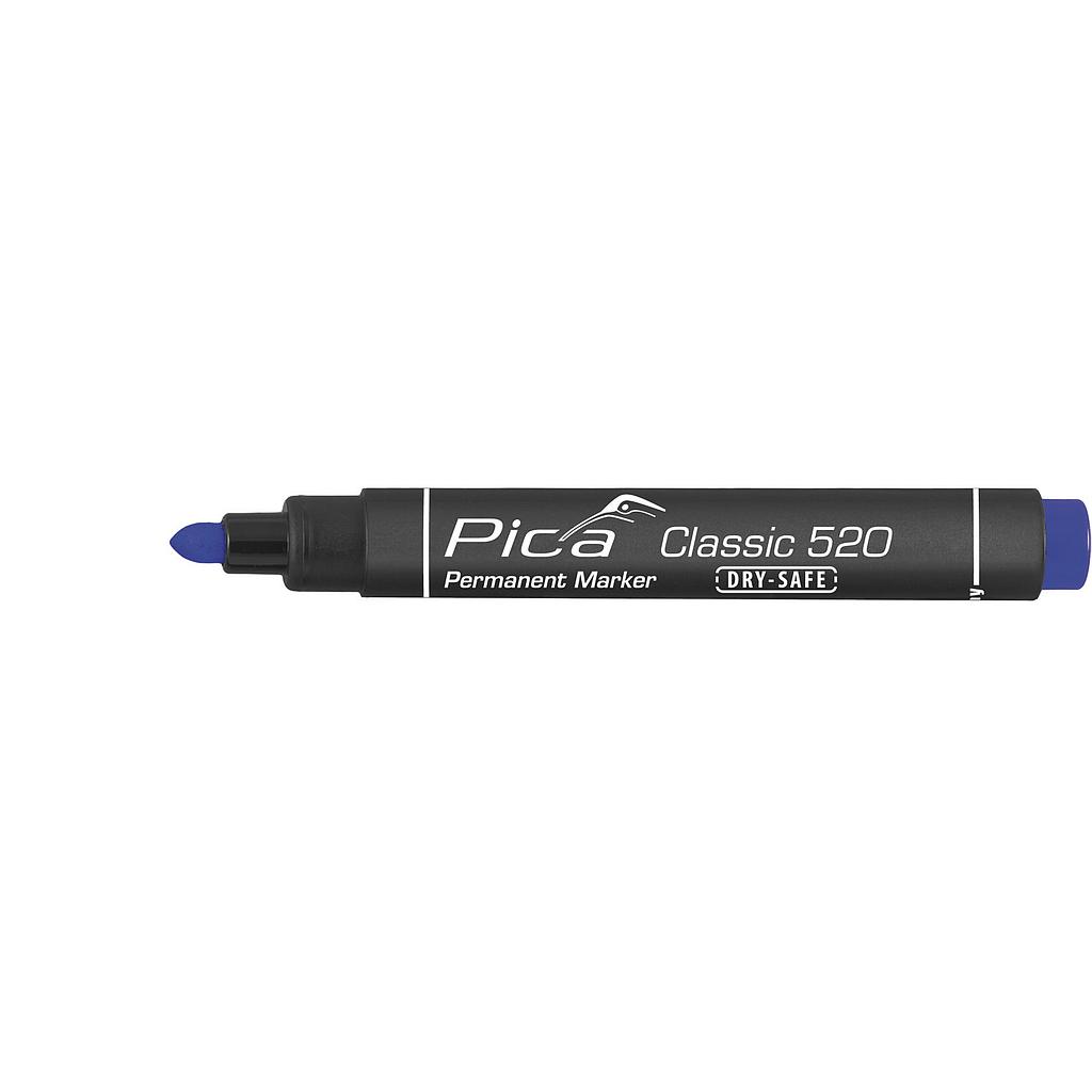 Перманентный маркер 1-4мм, круглый наконечник, синий Pica 520/41