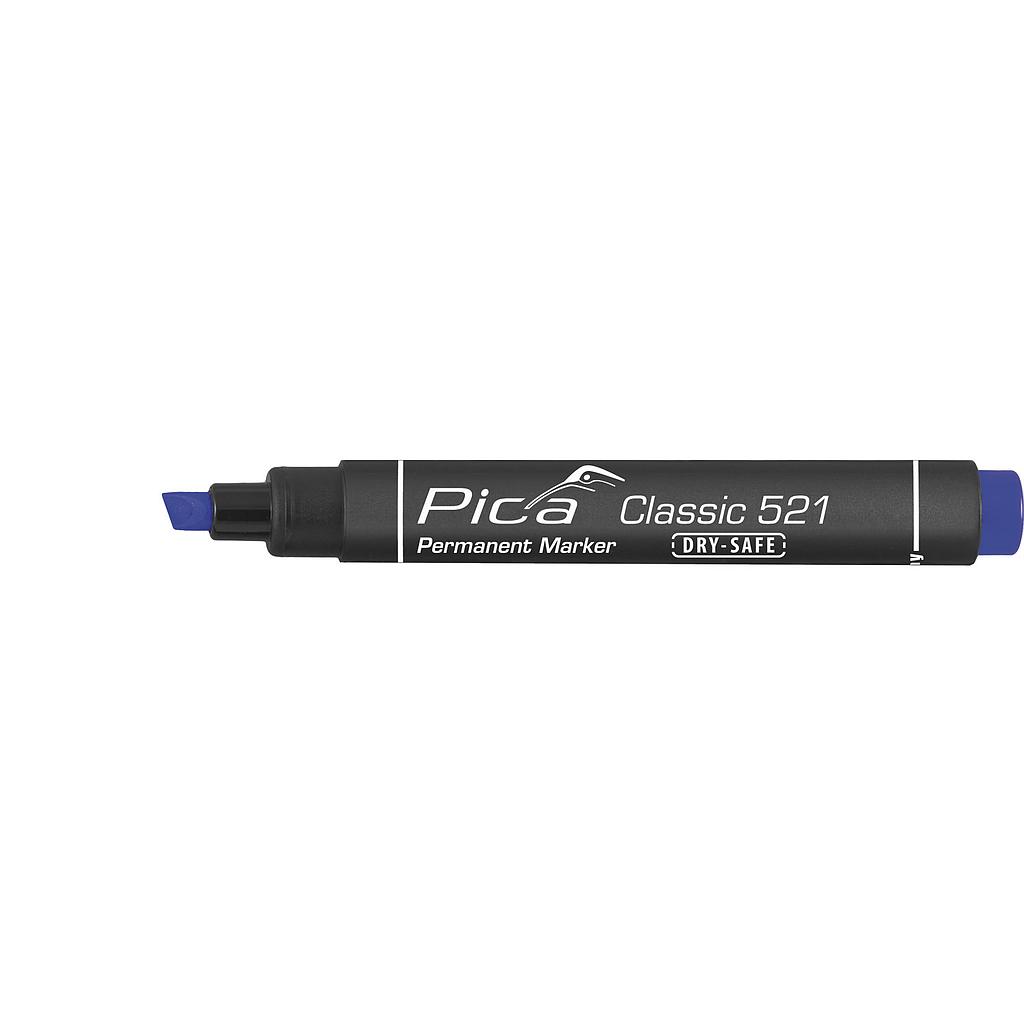 Permanent marker 2-6mm, Chisel tip, blue Pica 521/41