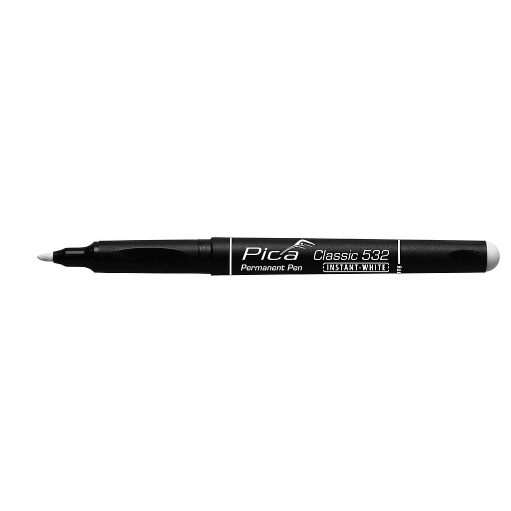 Перманент-ручка INSTANT WHITE, 1-2 мм Pica 532/52