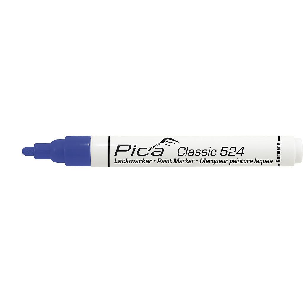 Лакокрасочный / промышленный маркер 2-4мм, круглый наконечник, синий Pica 524/41