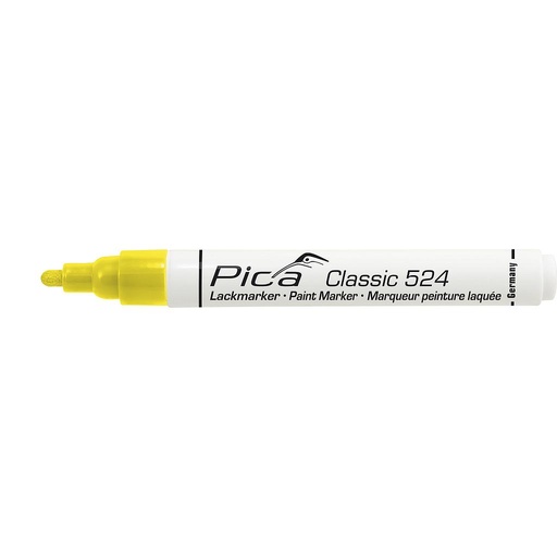 Paint-/Industry marker 2-4mm, Round tip, yellow Pica 524/44