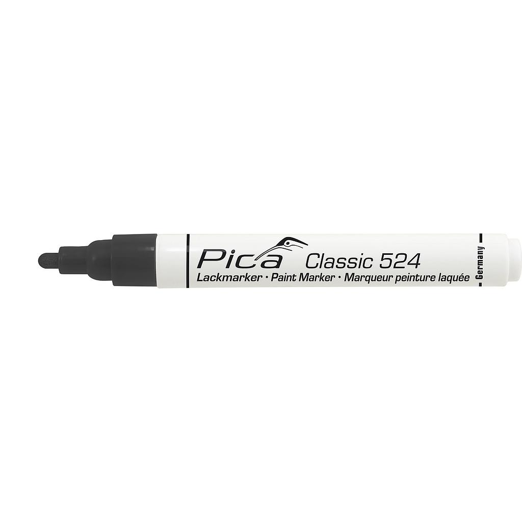 Лакокрасочный / промышленный маркер 2-4мм, круглый наконечник, черный Pica 524/46