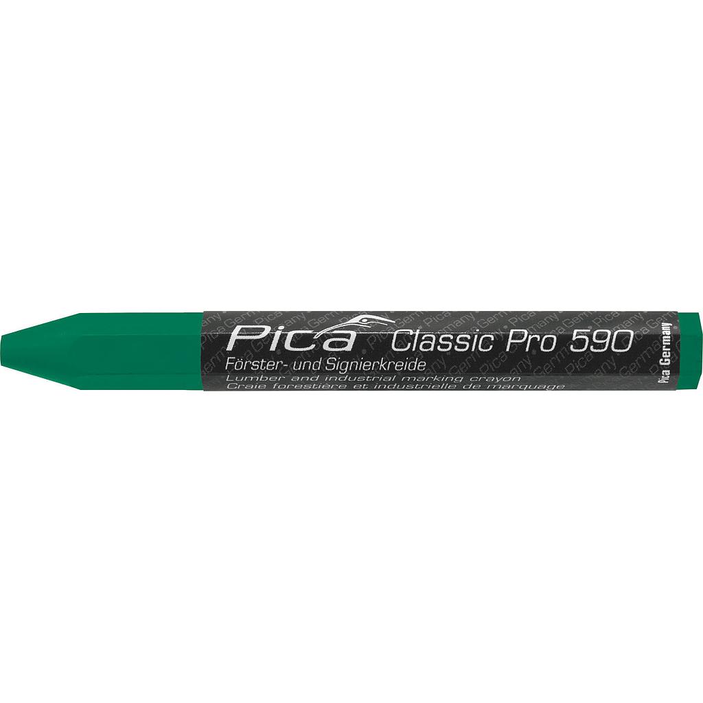 Lumber crayon PRO, 12x120mm, green Pica 590/36