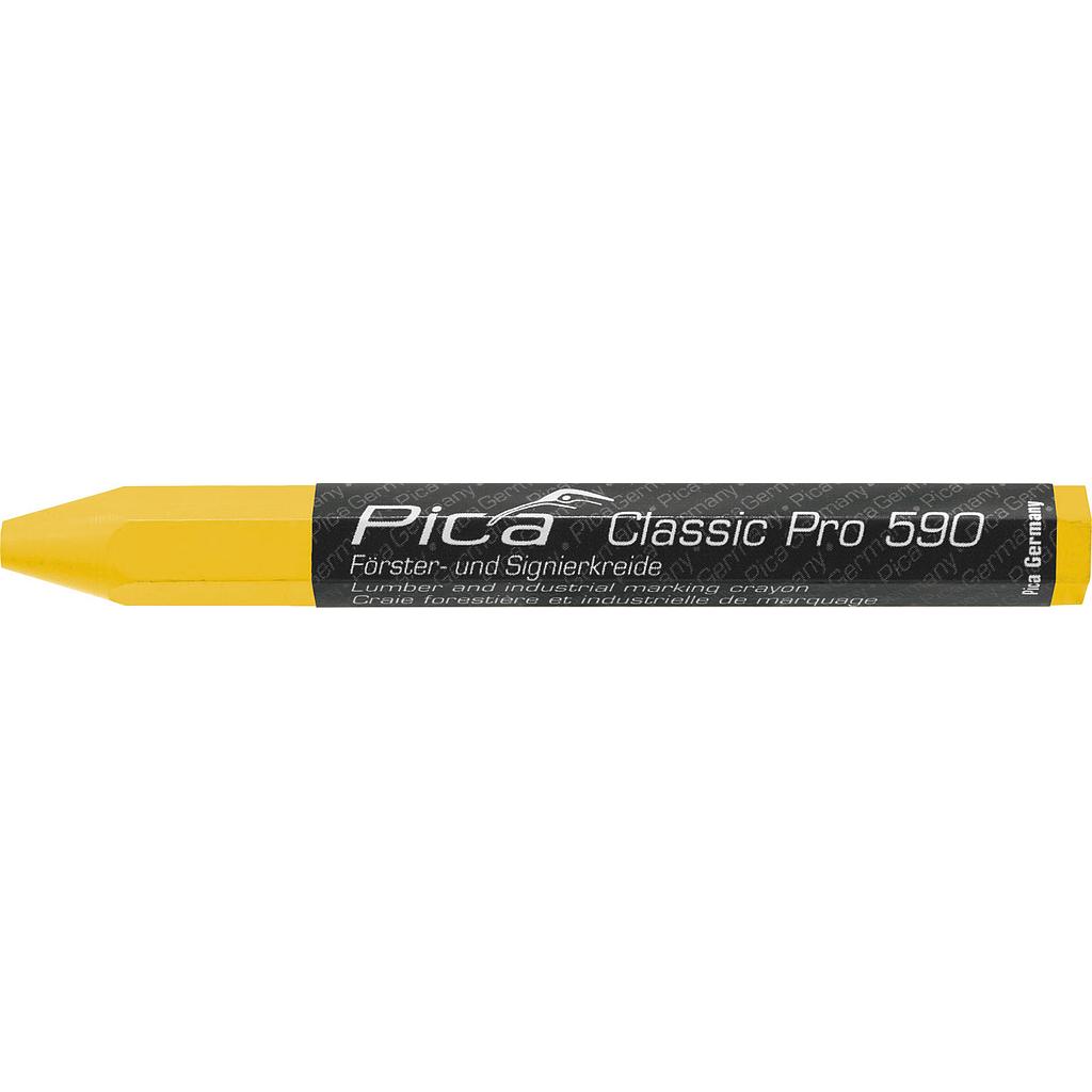 Lumber crayon PRO, 12x120mm, yellow Pica 590/44
