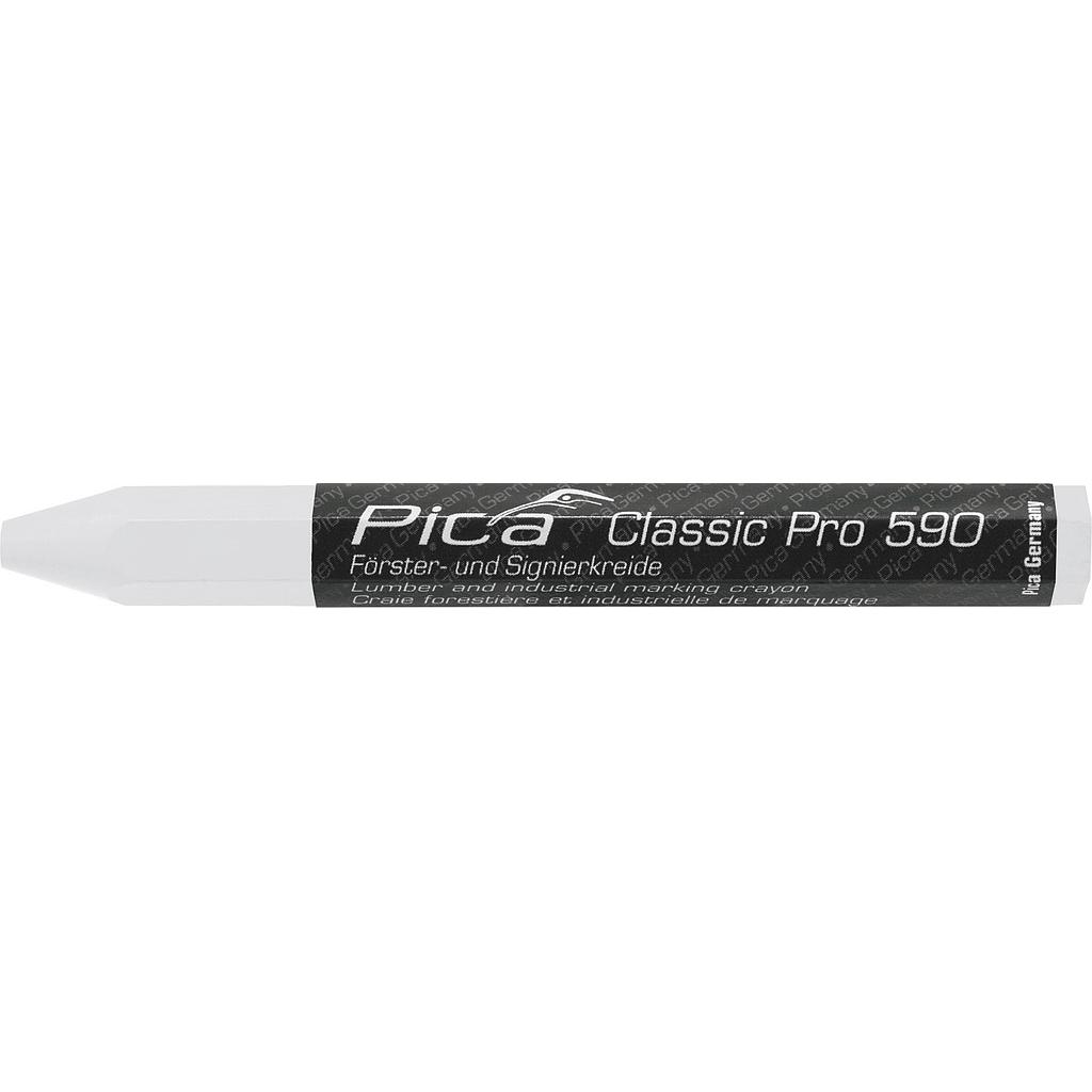 Цветной карандаш PRO, 12x120мм, белый Pica 590/52