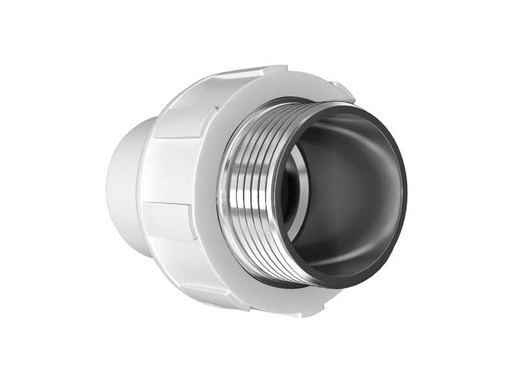 PPR sleeve with outer thread 40x32 (White)