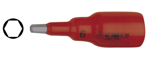 8*75mm 1000V VDE  3/8" Dr.Socket  Bit BOSI BS600151