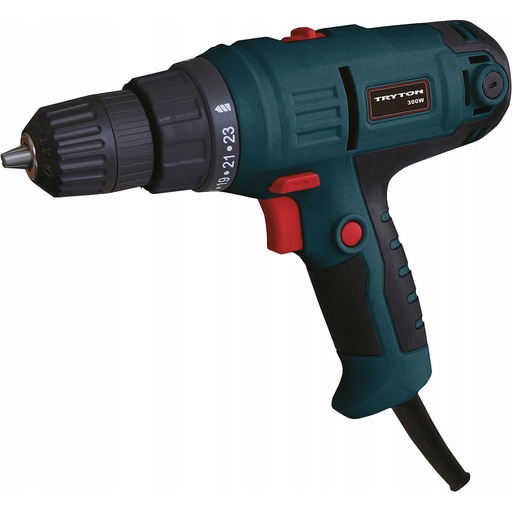 ELECTRIC DRILL 300W, 2 SPEEDS TRYTON TCU301