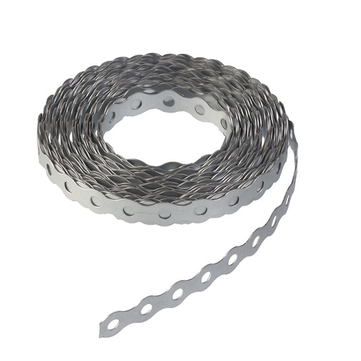 GALVANIZED PERFORATED BAND  11/16” 17MM (0,8MM)  1ROLL-10M MIKALOR  03012881