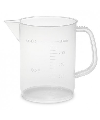 2000ML PLASTIC BEAKER WITH HANDLE PBWH02000