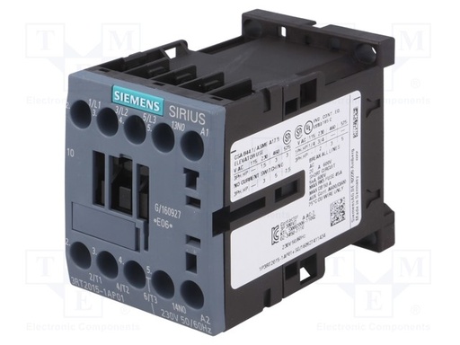 7A 3kW 1NO Kantaktor  Siemens 3RT2015-1AP01