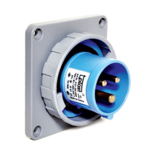 3x16A / IP67 - 220V Вилка станковая 83x90 3121-320-0900 TP ELECTRIC
