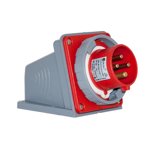 4x16A / IP67 - 380V Вилка настенного монтажа 3123-312-1600 TP ELECTRIC