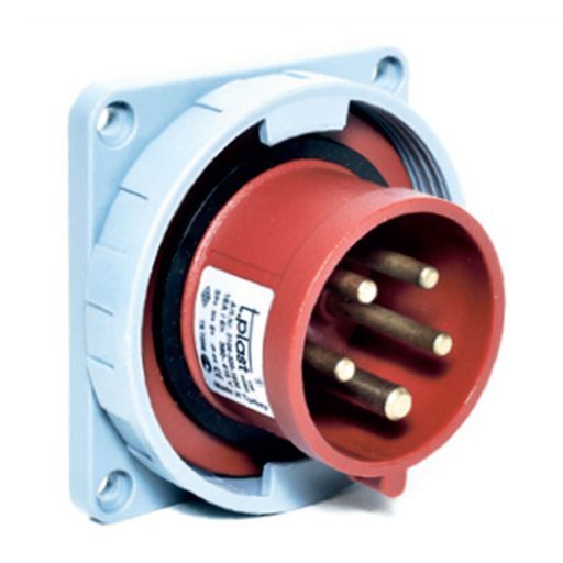 5x16A / IP67 - 380V Вилка станковая 83x90 3106-320-1600 TP ELECTRIC