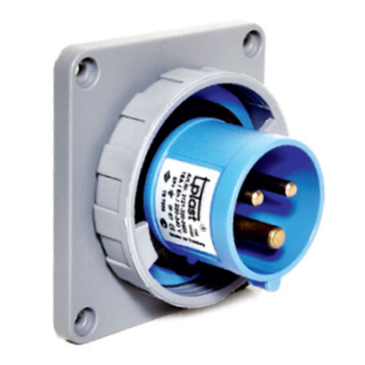3x32A / IP67 - 220V Вилка станковая 83x90 3125-320-0900 TP ELECTRIC
