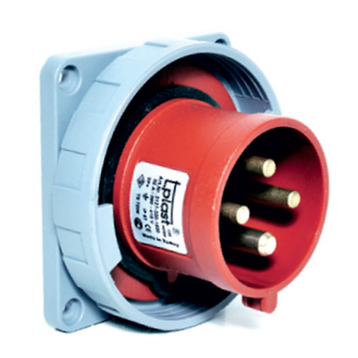 4x32A / IP67 - 380V Вилка станковая 83x90 3127-320-1600 TP ELECTRIC