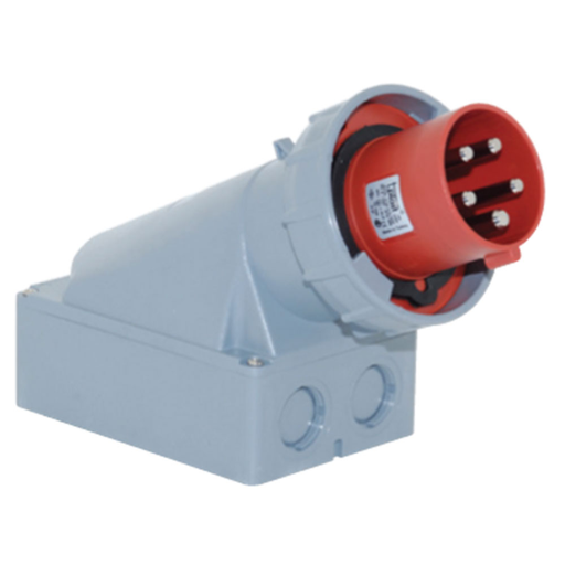 5x63A / IP67 - 380V Surface Mount Appliance Inlet  Plug 3134-312-1600 TP ELECTRIC